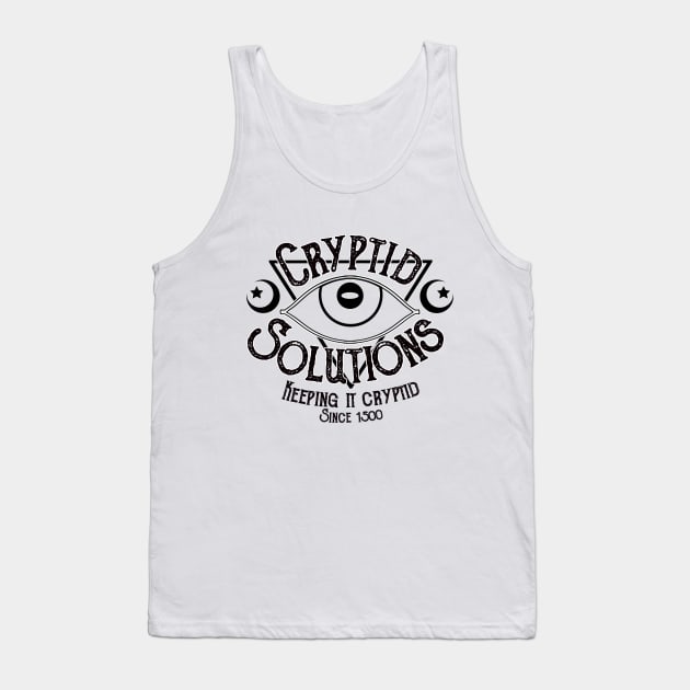 Cryptid Solutions (WHITE) Tank Top by RileyOMalley